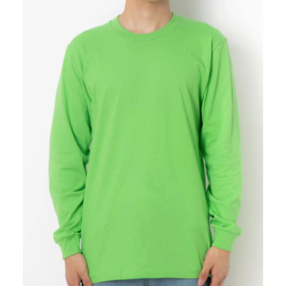 Supreme longsleeve‎ tee, "Lime," mens size medium